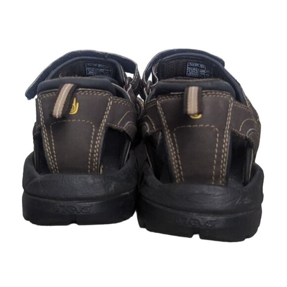 Teva Mens Size 10 Forebay Fisherman Sport Hiking Sandals Brown ShocPad 1001116 - Picture 9 of 13